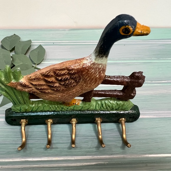 Vintage mallard Duck Metal Key Hook 🦆 - Picture 3 of 5